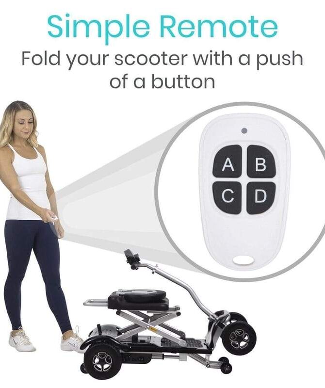 Vive Health MOB1030SLB Lithium Automatic Folding Mobility Scooter New