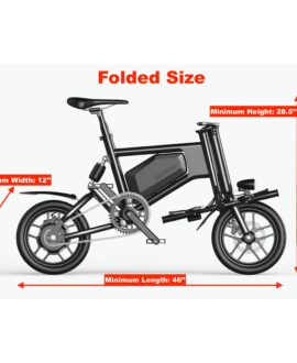 GlareWheel EB-X5 42V/6Ah 250W Folding Electric Commuter Bike GWEB-X5