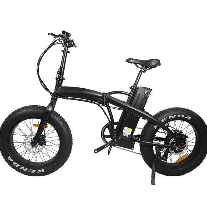 GlareWheel EB-RE 48V/13Ah 500W Folding Fat Tire Electric Bike GWEB-RE