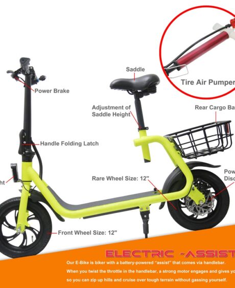 GlareWheel EB-C1 36V/8Ah 350W Folding Electric Scooter GWEB-C1