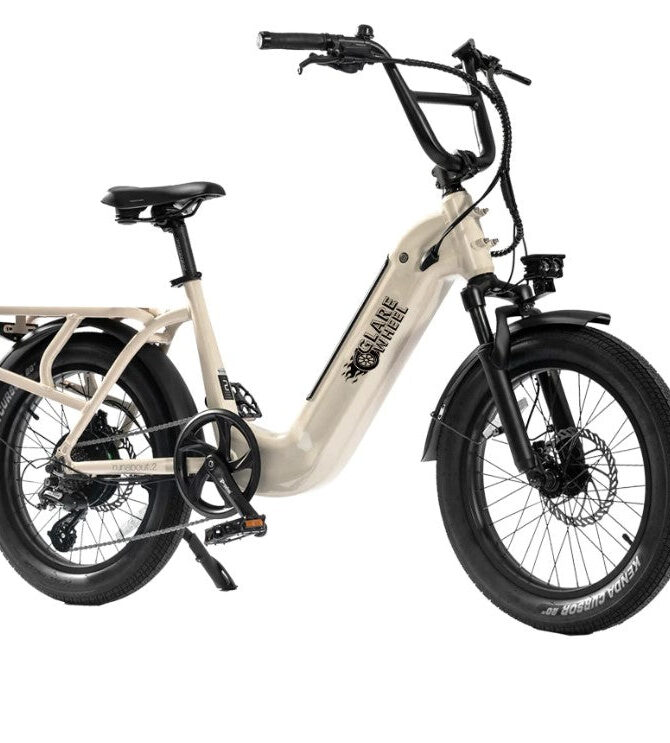 GlareWheel EB-X8Pro 52V/15Ah 750W Step-Thru Electric City Cargo Ebike