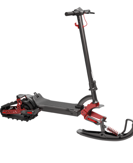 GlareWheel ES-S15 48V/12.5Ah 600W All Terrain Electric Scooter with Ski Convert Kit