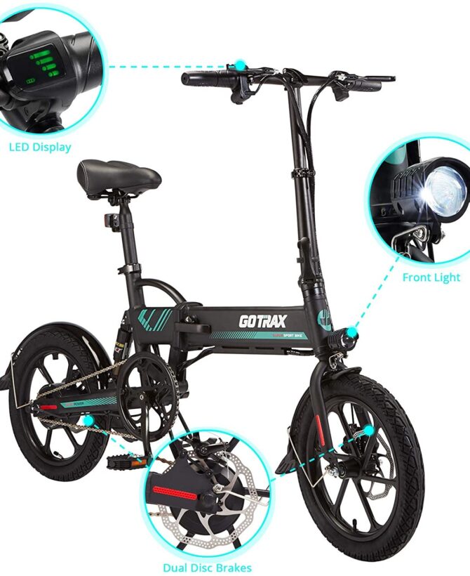 GoTrax EBE1 36V/10Ah 350W Folding Electric Bike