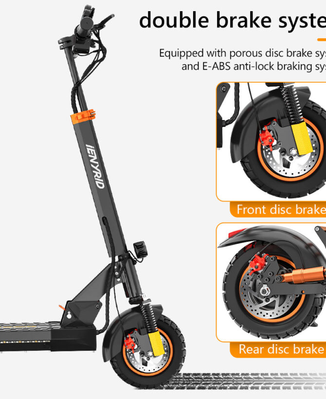 iENYRID M4 Pro S+ Max Electric Scooter with Seat, 800W Off Road Electric Scooter, 48V 20Ah Battery, Long Range 40-75 km, Max Speed 45km/h, 330 Lbs