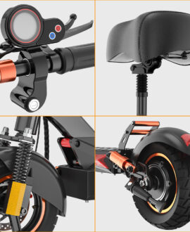 iENYRID M4 Pro S+ Max Electric Scooter with Seat, 800W Off Road Electric Scooter, 48V 20Ah Battery, Long Range 40-75 km, Max Speed 45km/h, 330 Lbs