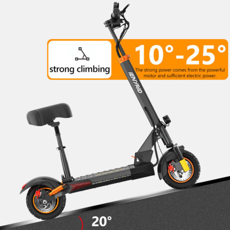 iENYRID M4 Pro S+ Max Electric Scooter with Seat, 800W Off Road Electric Scooter, 48V 20Ah Battery, Long Range 40-75 km, Max Speed 45km/h, 330 Lbs