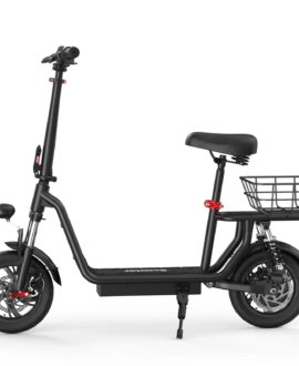 iScooter i12 Foldable Electric Scooter 21 Mile Range 15 MPH 500W with Seat and Basket New