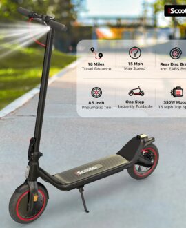 iScooter i8L Foldable Electric Scooter 18 Mile Range 15 MPH 350W New