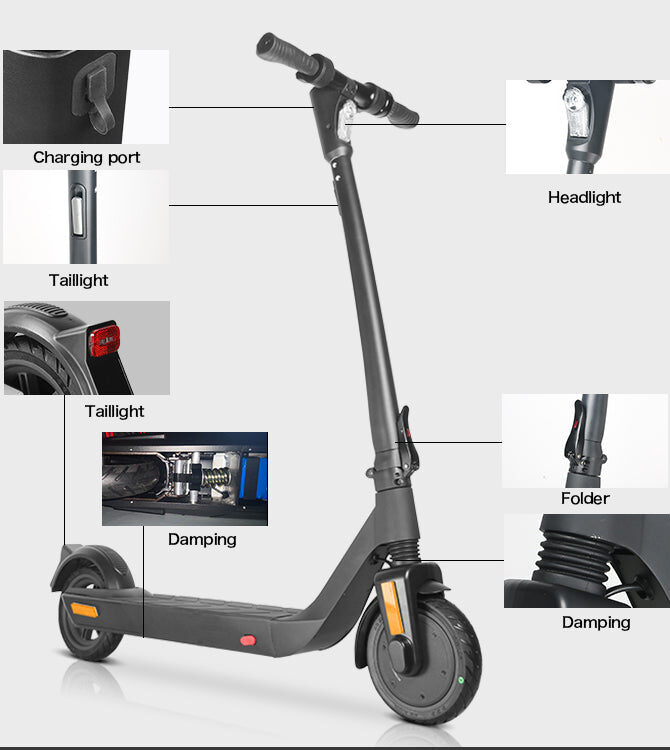 Mankeel MK090 Steed 36V/10.4Ah 350W Folding Electric Scooter