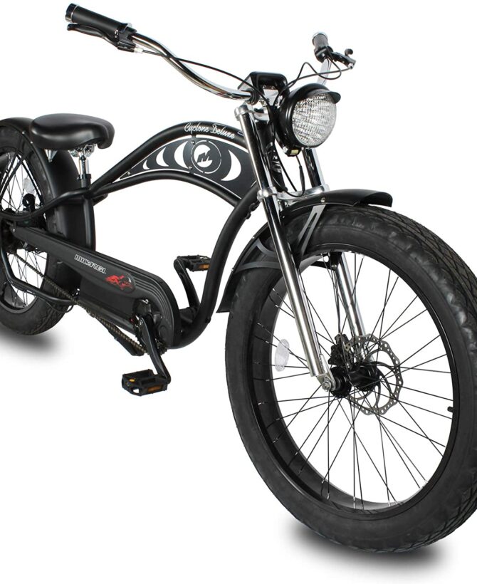 Micargi Cyclone 2.0 Deluxe 48V/11.6Ah 500W Fat Tire Vintage Cruiser Electric Bike