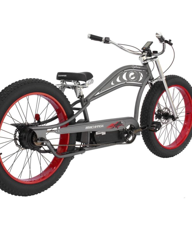 Micargi Cyclone 2.0 Deluxe 48V/11.6Ah 500W Fat Tire Vintage Cruiser Electric Bike