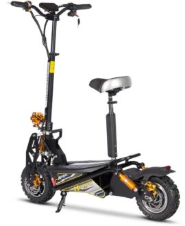 MotoTec Ares 48v 1600w Electric Scooter Black