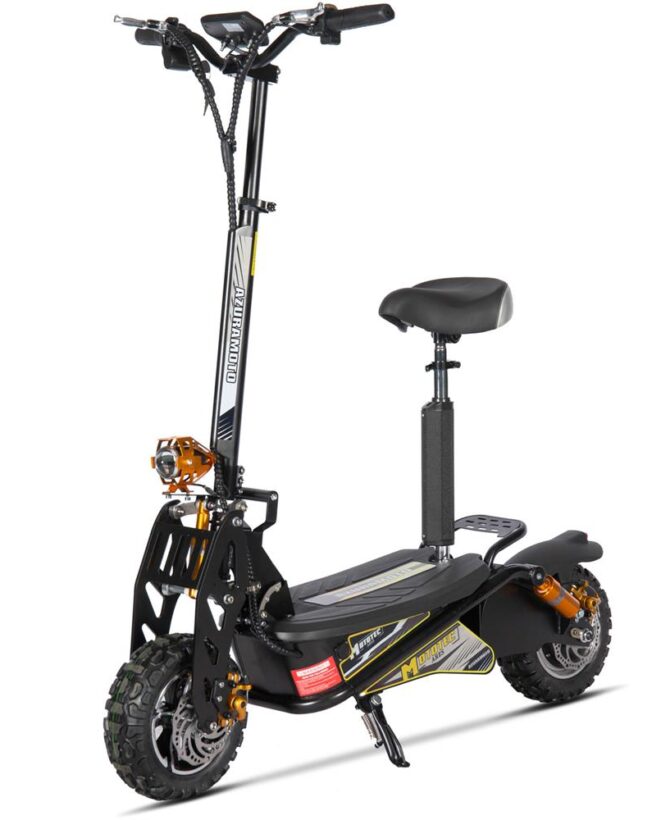 MotoTec Ares 48v 1600w Electric Scooter Black