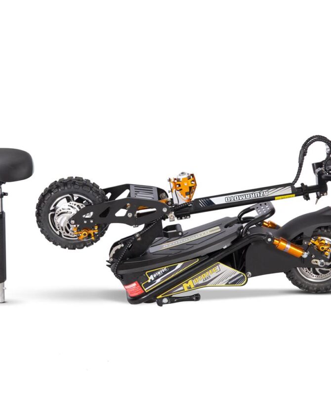 MotoTec Ares 48v 1600w Electric Scooter Black