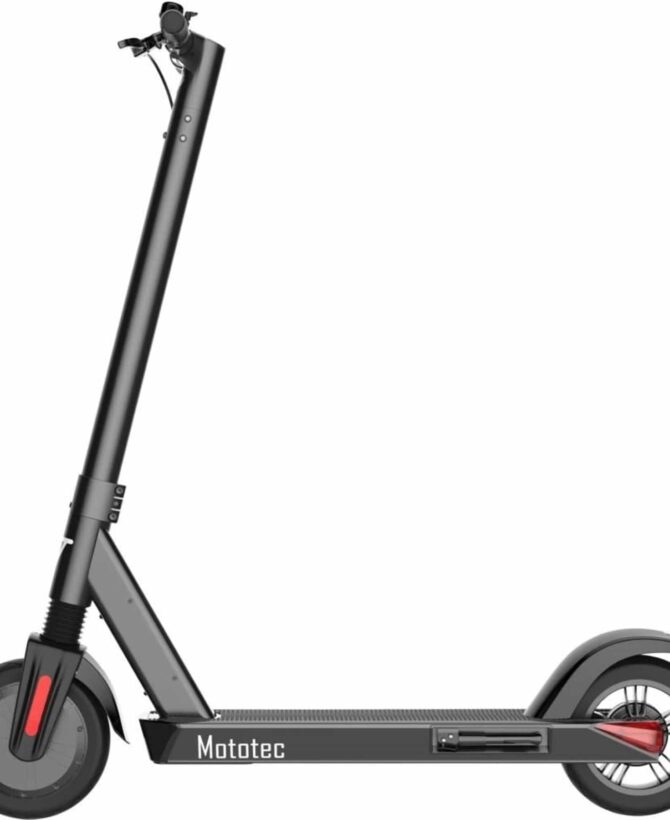 MotoTec - MotoTec City Pro 36v 8ah 350w Lithium Electric Scooter Black | MT-City-ES200_Black