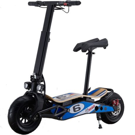 MotoTec - MotoTec MiniMad 800w 36v Lithium Electric Scooter | MT-MiniMad-800_Blue