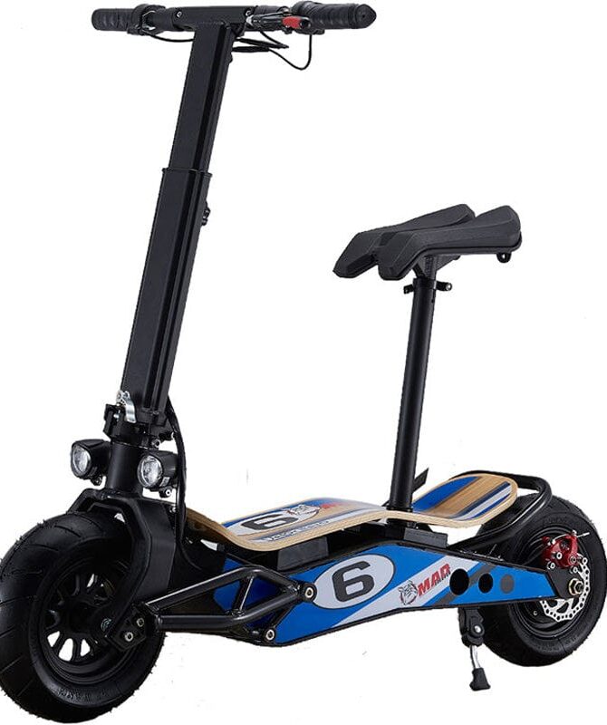 MotoTec - MotoTec MiniMad 800w 36v Lithium Electric Scooter | MT-MiniMad-800_Blue