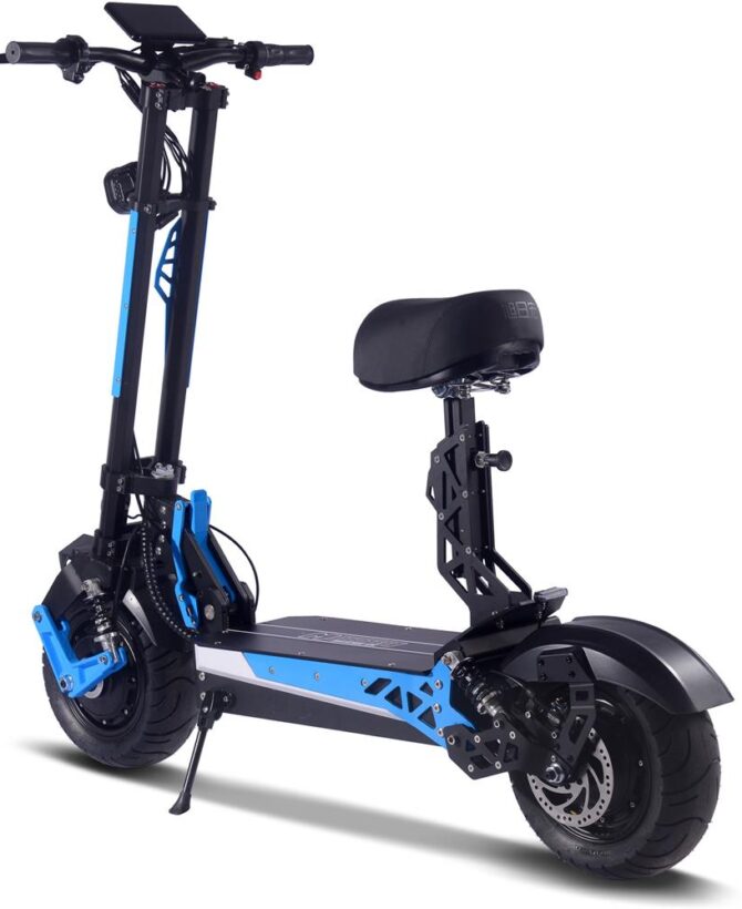 MotoTec Switchblade 60v 4000w Lithium Electric Scooter Blue