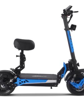 MotoTec Switchblade 60v 4000w Lithium Electric Scooter Blue