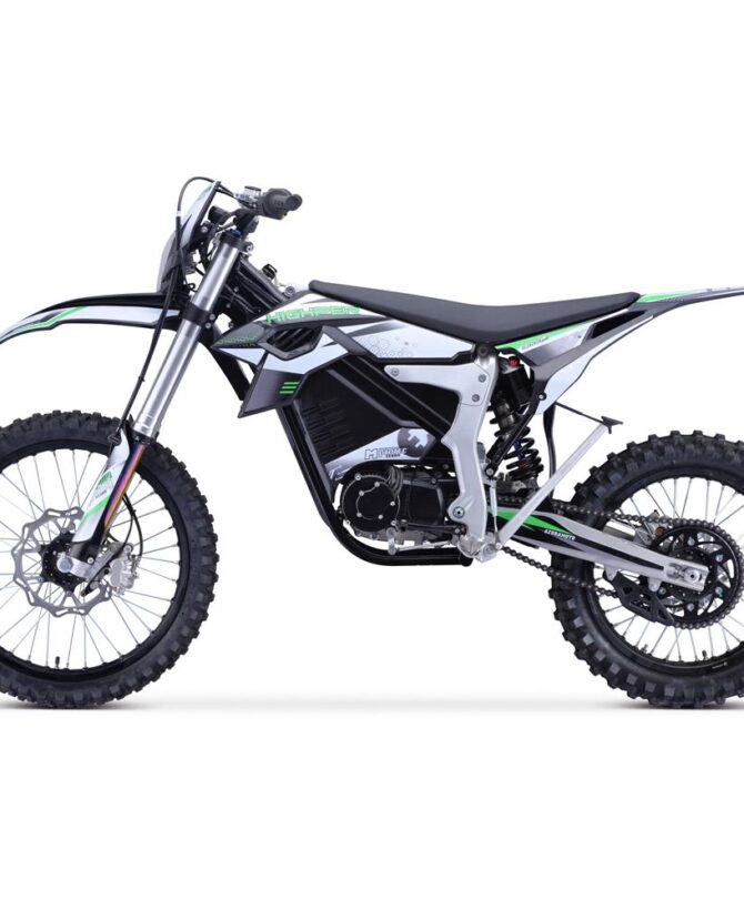 MotoTec Venom 72v 12000w Electric Dirt Bike White