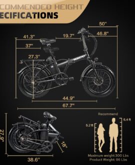 Mukkpet GM 48V/13Ah 500W All Terrain Folding Fat Tire Electric Bike