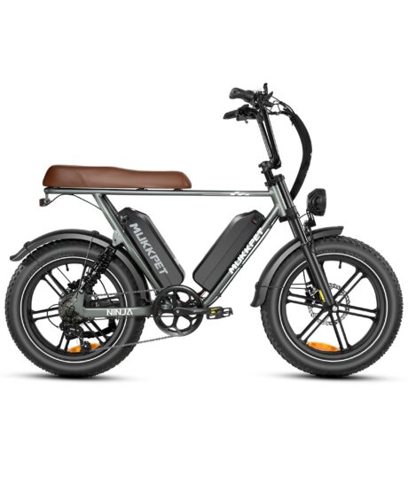 Mukkpet Ninja Moped 48V/15Ah 750W Fat Tire Electric Bike