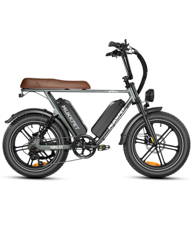 Mukkpet Ninja Moped 48V/15Ah 750W Fat Tire Electric Bike