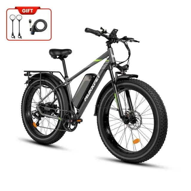 Mukkpet Suburban 48V/15Ah 750W All Terrain Tire Electric Mountain Bike