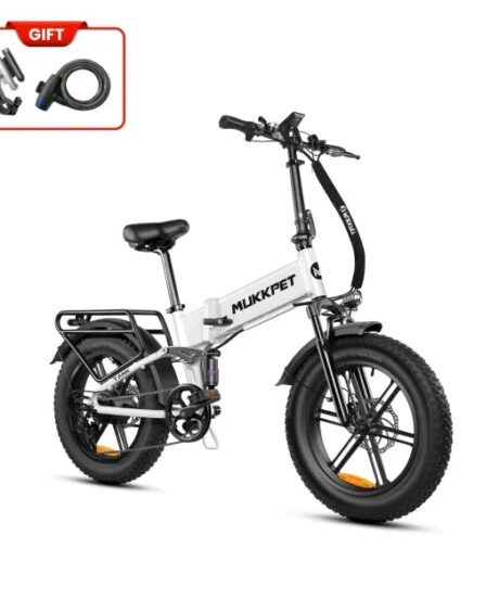 Mukkpet Tank 48V 15AH 750W Foldable Fat Tire E-bike