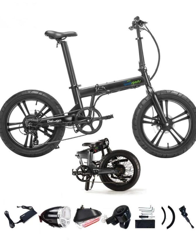 QualiSports Qualibike Beluga 48V/10.5Ah 500W Folding Electric Bike