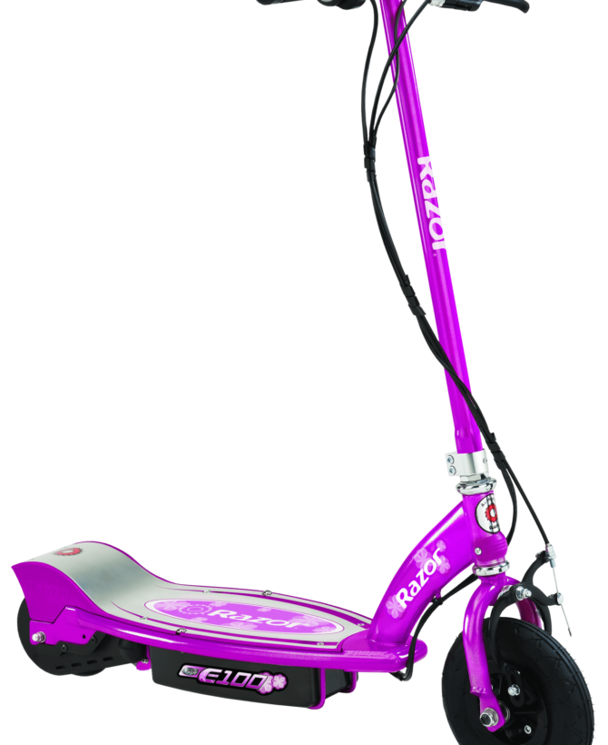 Razor - E100 Electric Scooter - Glow | Capacity 120lb | Recommended ages 8+