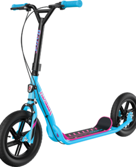 Razor - Flashback BMX Style Kick Scooter - Pink/Blue | Capacity 220lb | Recommended ages 8+