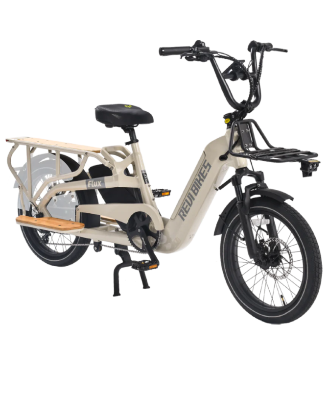 Revi Bikes Flux 48V 750W Dual Battery Cargo Electric Bike