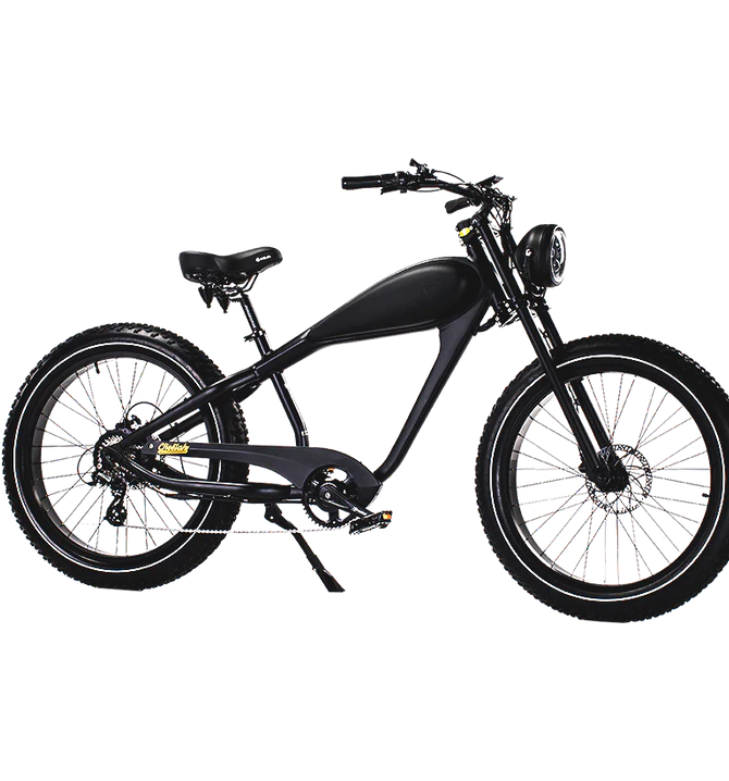 Revi Bikes Cheetah Plus Cafe Racer 48V/17.5Ah 750W Fat Tire Electric Bike