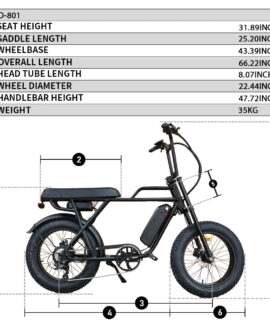 Coastal Cruiser Ripper 48V 750W Moto Style Electric Bike