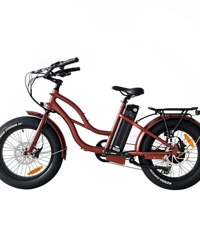 Coastal Cruiser 52V/750W Step Thru Mini Beach Cruiser Electric Bike