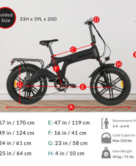 Tracer KAMA 2.0 20” 48V/13Ah Lithium-ion Folding E-Bike