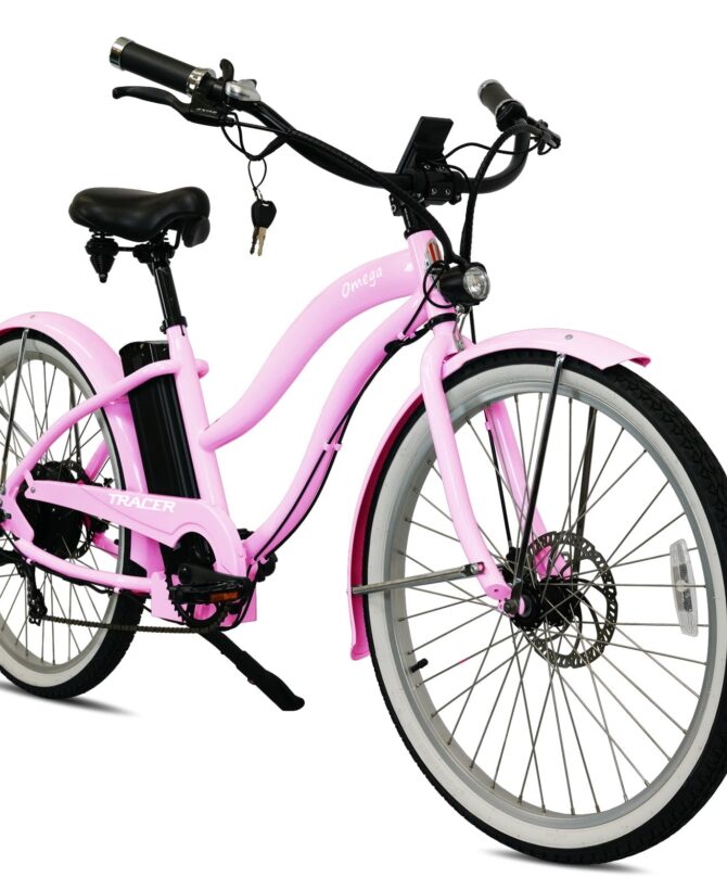 Tracer OMEGA 26" 48V/14Ah 2 500W 7 Speed Electric Beach Cruiser Bike for Women