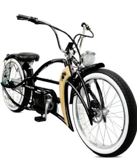 Tracer Signature Pro 26'' 48V/17.5Ah 800W Electric Chopper Cruiser Bike w/ USB & Cigarette Lighter