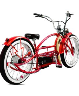 Tracer Signature Pro 26'' 48V/17.5Ah 800W Electric Chopper Cruiser Bike w/ USB & Cigarette Lighter