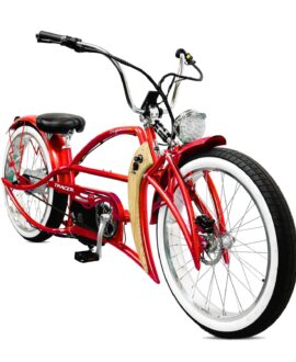 Tracer Signature Pro 26'' 48V/17.5Ah 800W Electric Chopper Cruiser Bike w/ USB & Cigarette Lighter
