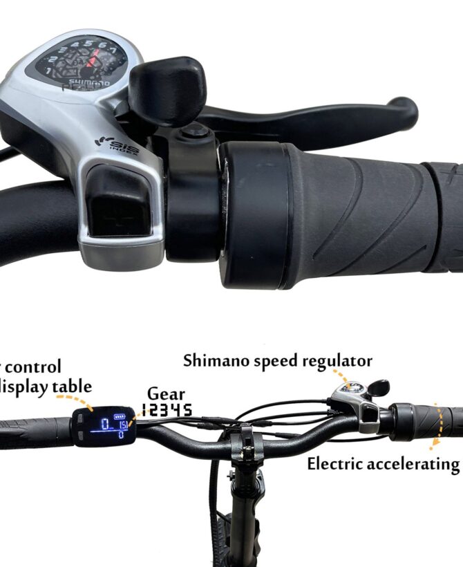 Tracer Coyote 20'' 48V 13Ah 500W Fat Tire Foldable Electric Bike