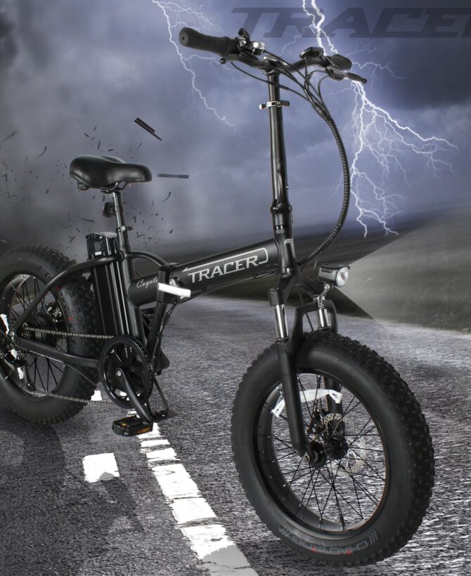 Tracer Coyote 20'' 48V 13Ah 500W Fat Tire Foldable Electric Bike