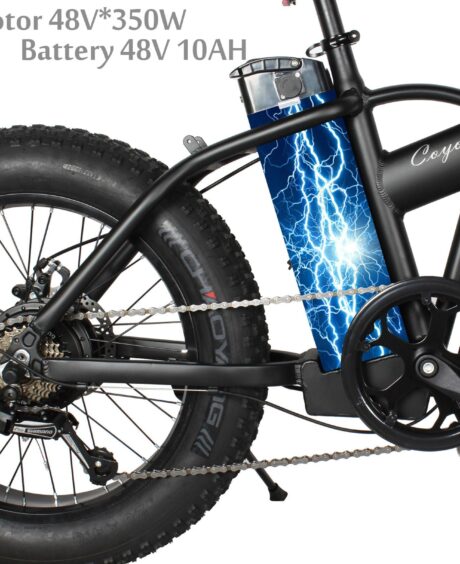 Tracer Coyote 20'' 48V 13Ah 500W Fat Tire Foldable Electric Bike