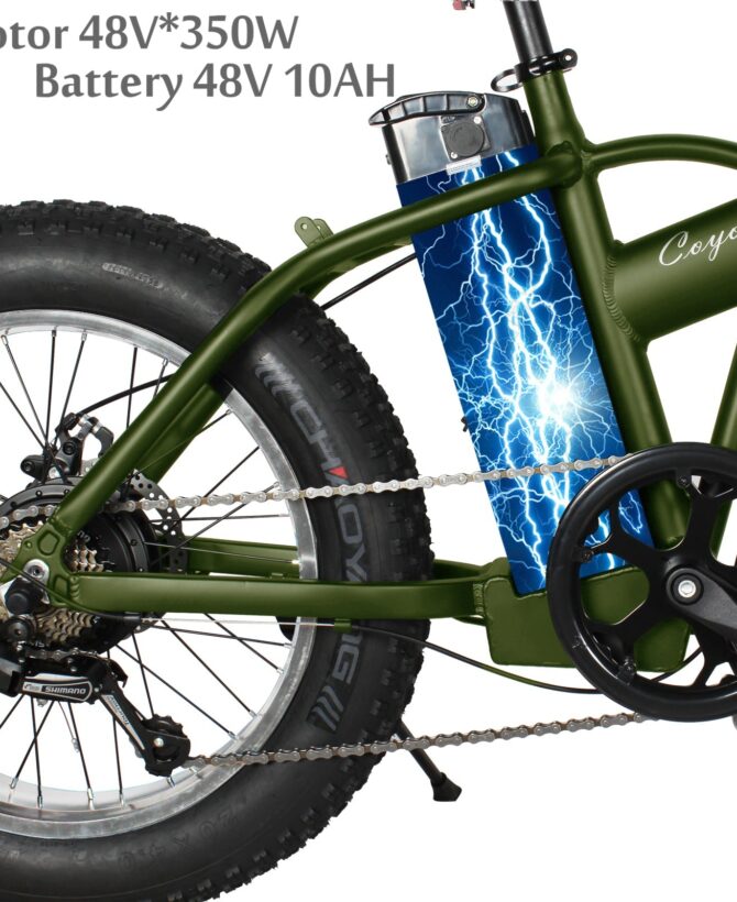 Tracer Coyote 20'' 48V 13Ah 500W Fat Tire Foldable Electric Bike