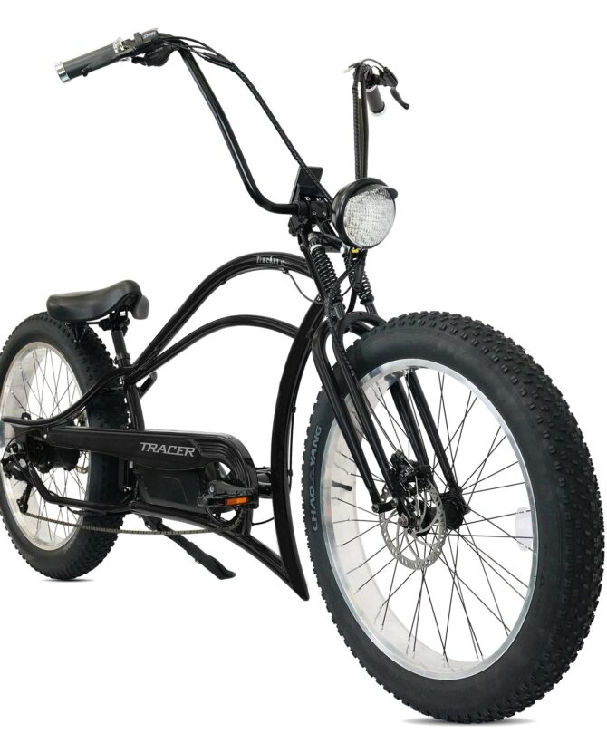 Tracer Tracker DS7 26" 48V/17.5Ah 800W 7 Speed Stretch E-Bike w/ Classic Dual Springer Fork