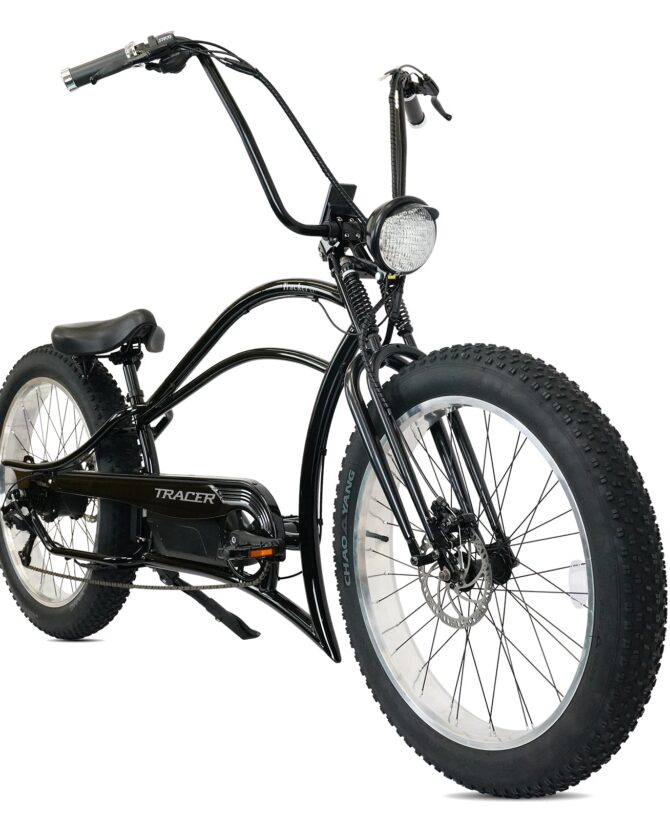 Tracer Tracker DS7 26" 48V/17.5Ah 800W 7 Speed Stretch E-Bike w/ Classic Dual Springer Fork