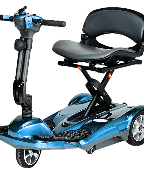 EV Rider Transport AF Automatic Folding Scooter Blue Open Box (Free upgrade to new unit)